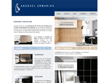 Tablet Screenshot of anaquelarmarios.com
